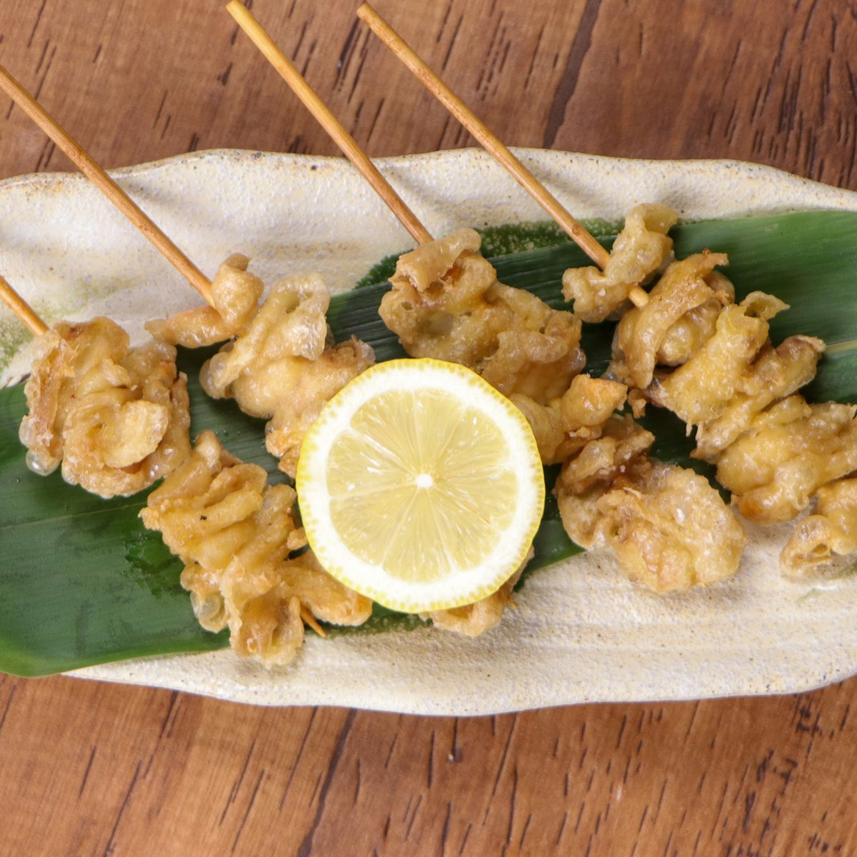 鶏皮パリパリ串（4本）